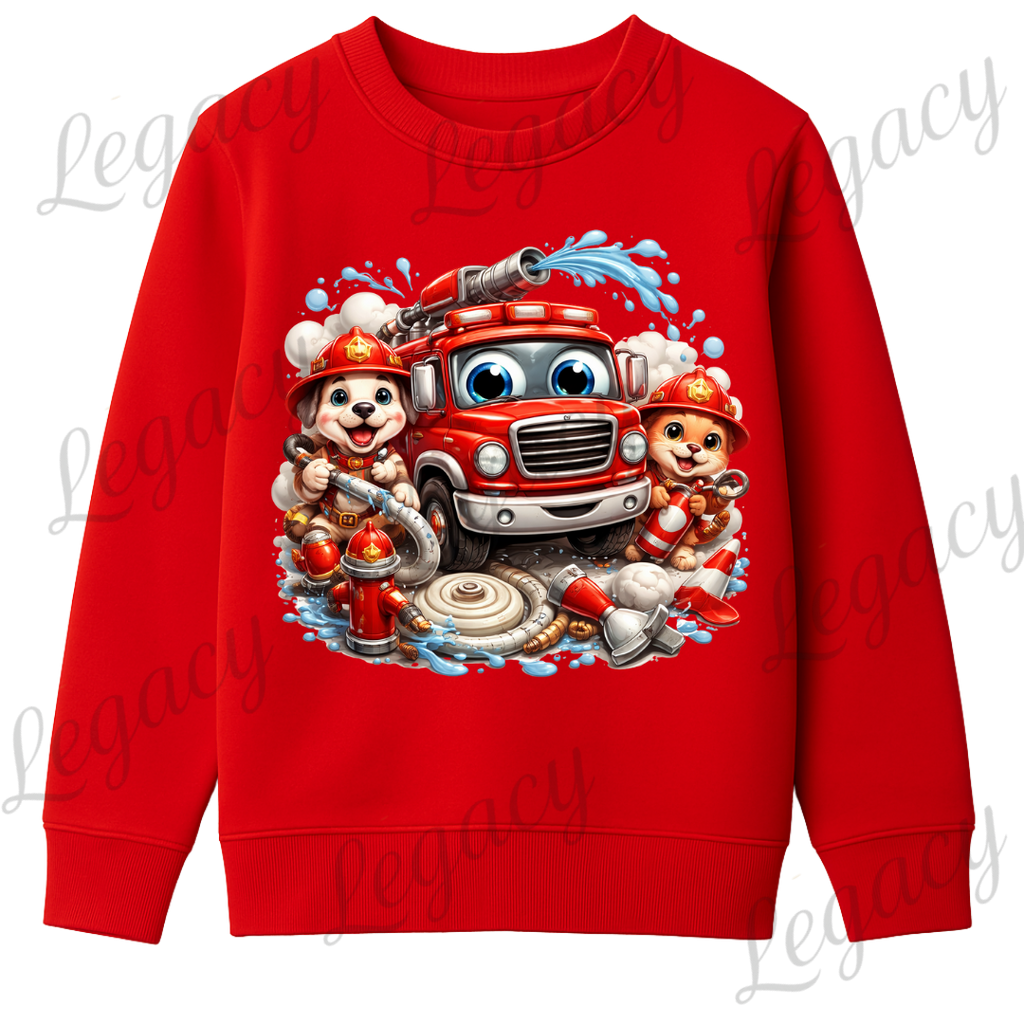 Legacy Feuerwehr Kinder-Sweatshirt – Rot