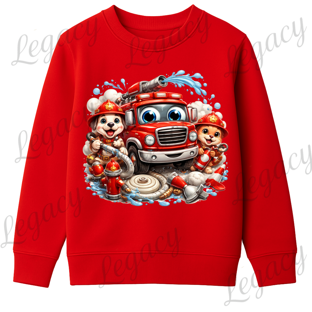 Legacy Feuerwehr Kinder-Sweatshirt – Rot