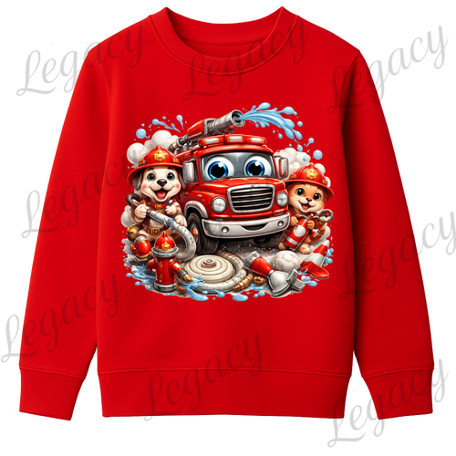 Legacy Feuerwehr Kinder-Sweatshirt – Rot