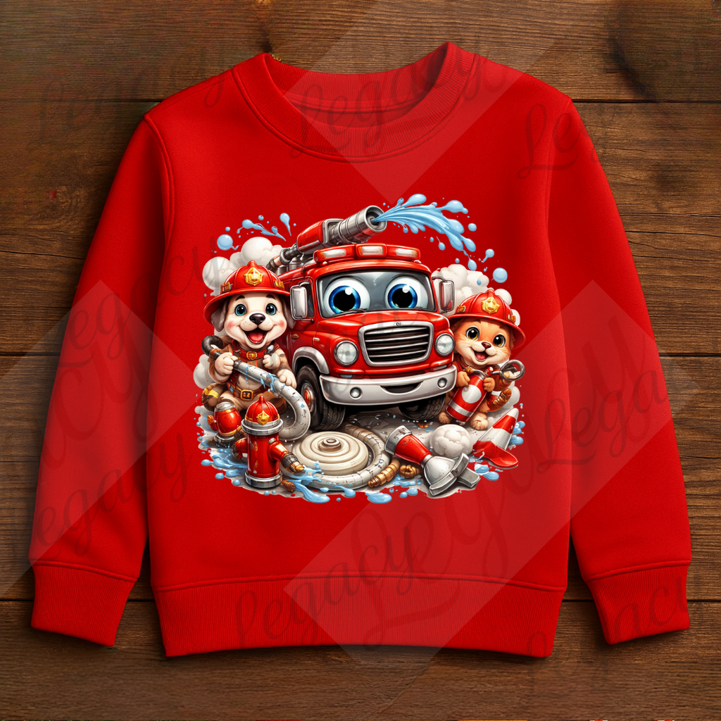 Legacy Feuerwehr Kinder-Sweatshirt – Rot