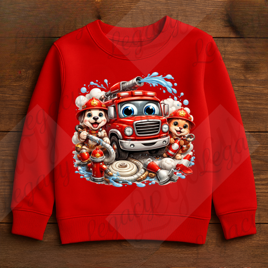 Legacy Feuerwehr Kinder-Sweatshirt – Rot