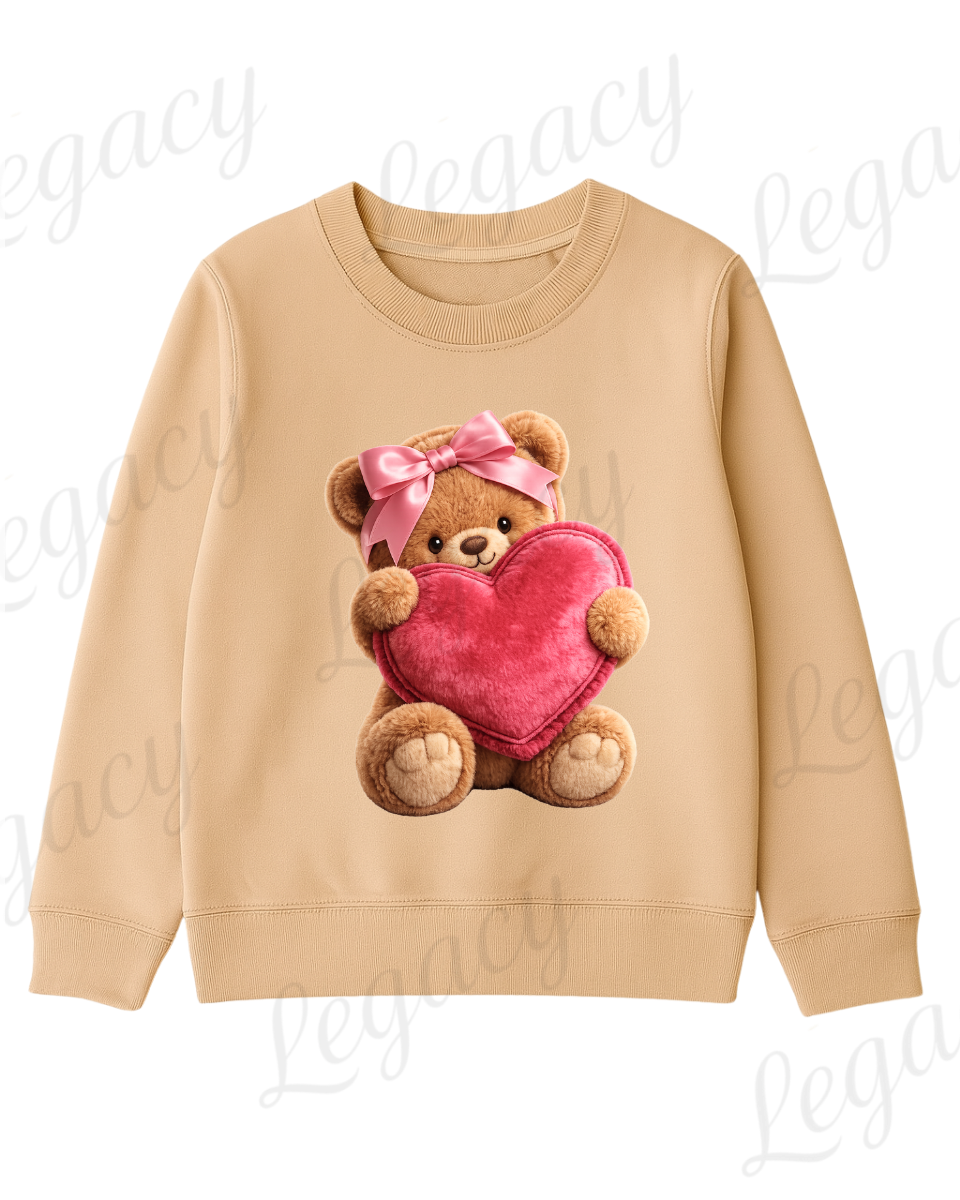 Legacy Teddybär Kinder-Sweatshirt – Beige