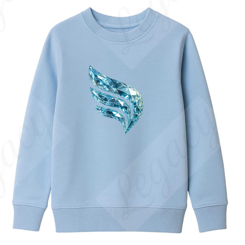 Legacy Diamond Wing Kinder-Sweatshirt – Babyblau