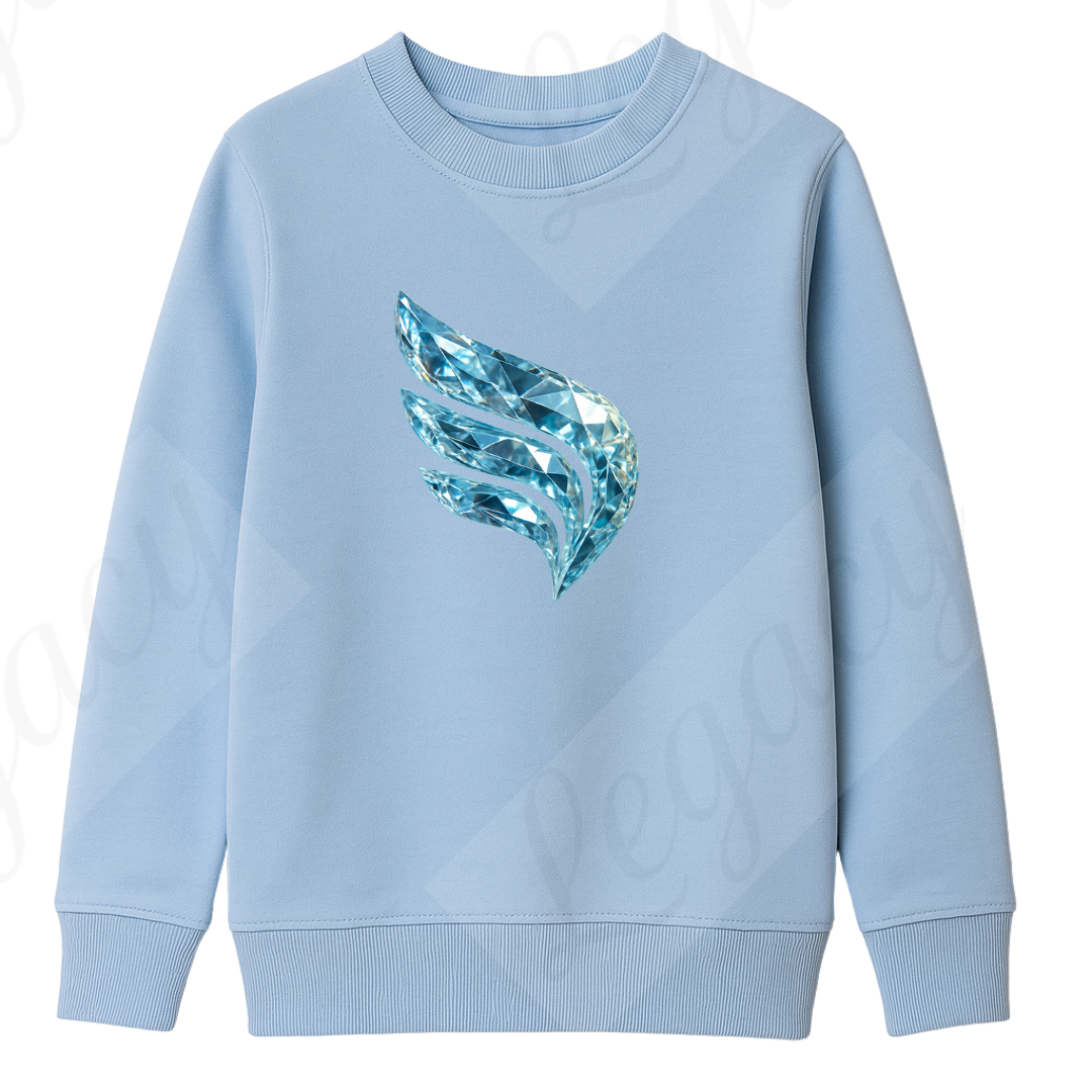 Legacy Diamond Wing Kinder-Sweatshirt – Babyblau