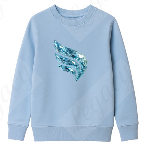 Legacy Diamond Wing Kinder-Sweatshirt – Babyblau